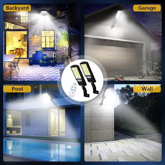 LÁMPARA SOLAR EXTERIOR – LUZ POTENTE, SIN CABLES NI FACTURAS